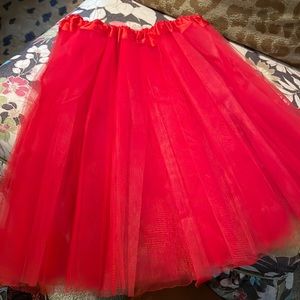 Adult Red Slip Tutu Costume Dance